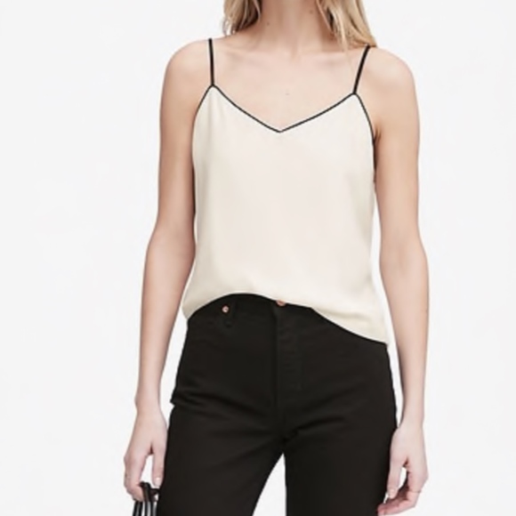 COPY - Banana Republic, Strappy Camisole with Piping - Picture 2 of 3